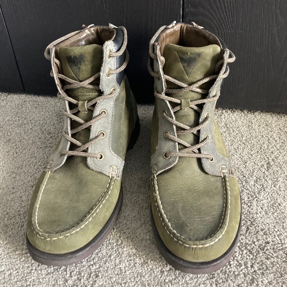 Sebago x Vane The Ridgeway Mens 11 Grey Leather Multistrap Moc Toe Boots Vibram Sebago Mens Boots | eBay main image 4